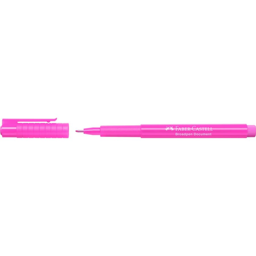Faber-Castell - Μαρκαδοράκι γραφής Broadpen, ροζ