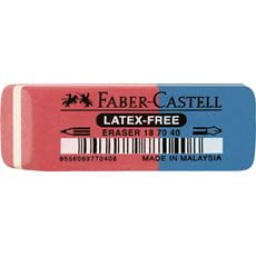 Faber-Castell - Γόμα κόκκινο/μπλε Rubber 7070-40