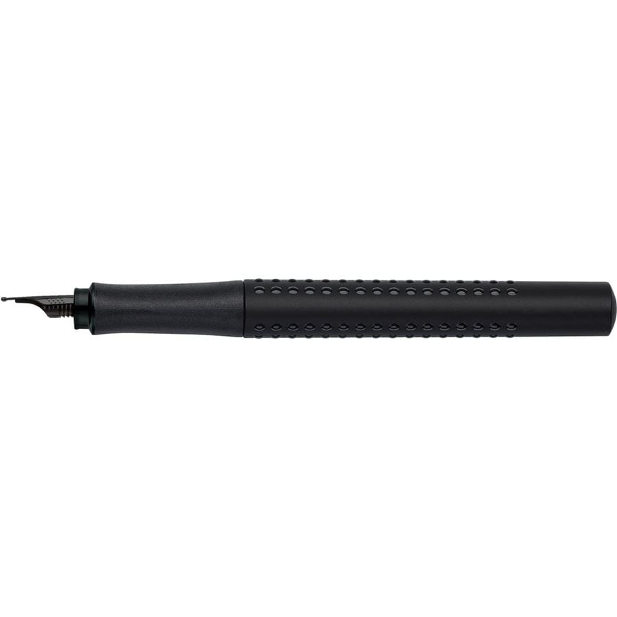 Faber-Castell - Πένα Grip Edition, πλάτος μύτης M, όλο μαύρο