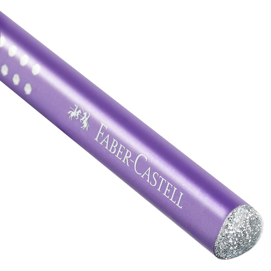 Faber-Castell - Μολύβι μεγάλης διαμέτρου Jumbo Sparkle, λιλά
