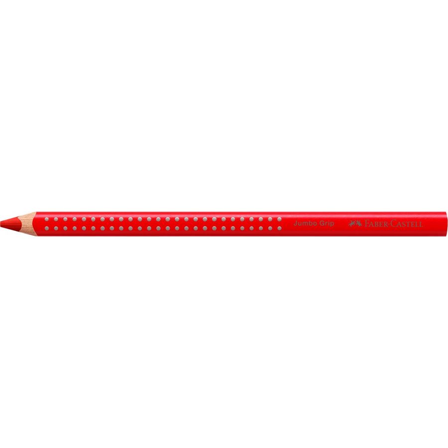 Faber-Castell - Ξυλομπογιά Grip σε jumbo μέγεθος, χρώμα κόκκινο