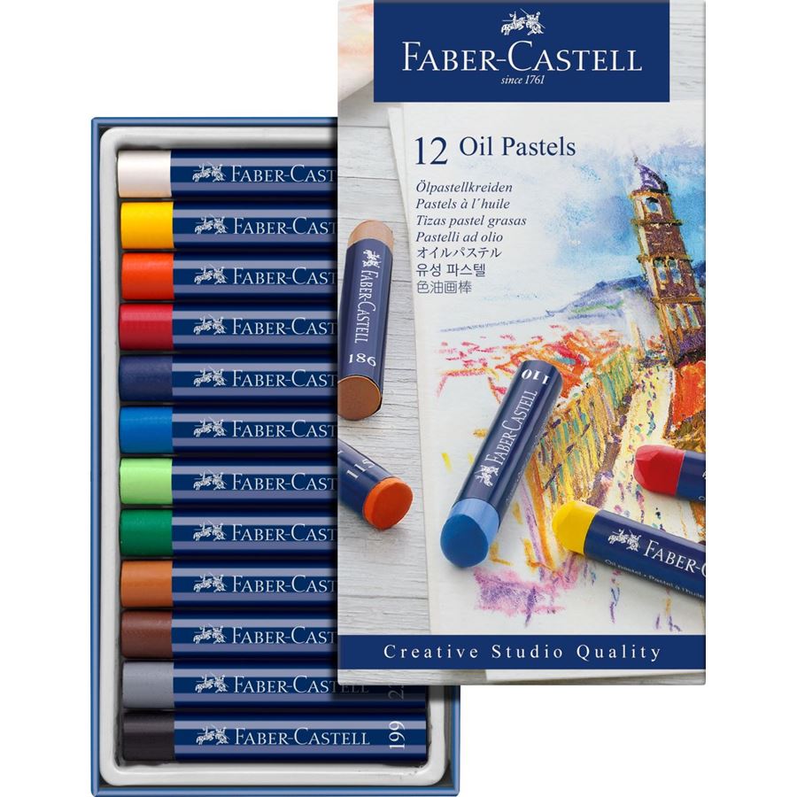 Faber-Castell - Λαδοπαστέλ  STUDIO QUALITY, σετ των 12