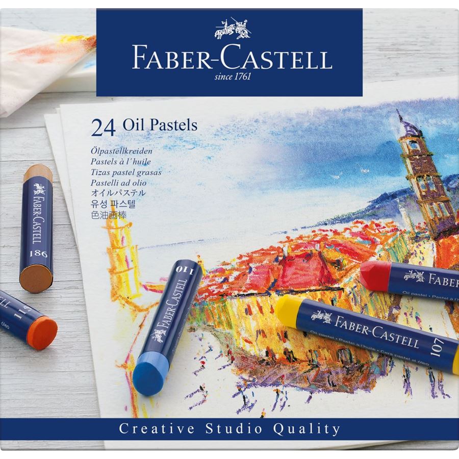 Faber-Castell - Λαδοπαστέλ  STUDIO QUALITY, σετ των 24