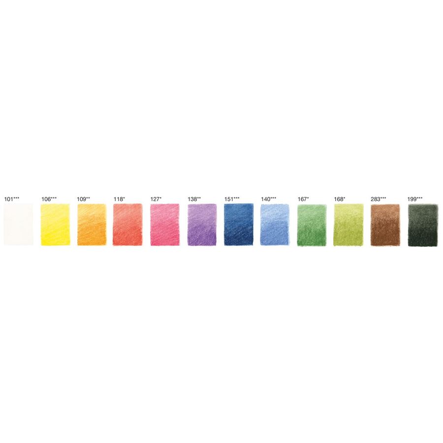 Faber-Castell - Μεταλλική κασετίνα με ξυλομπογιές Pitt Pastel 12 χρωμάτων