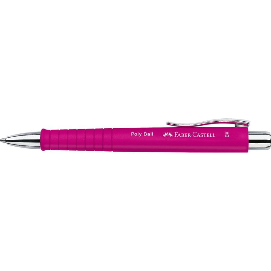 Faber-Castell - Στυλό διαρκείας Polyball XB, ροζ