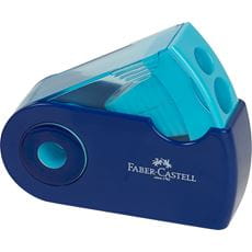 Faber-Castell - Διπλή ξύστρα Sleeve με δοχείο ξυσμάτων, 3 trend colours