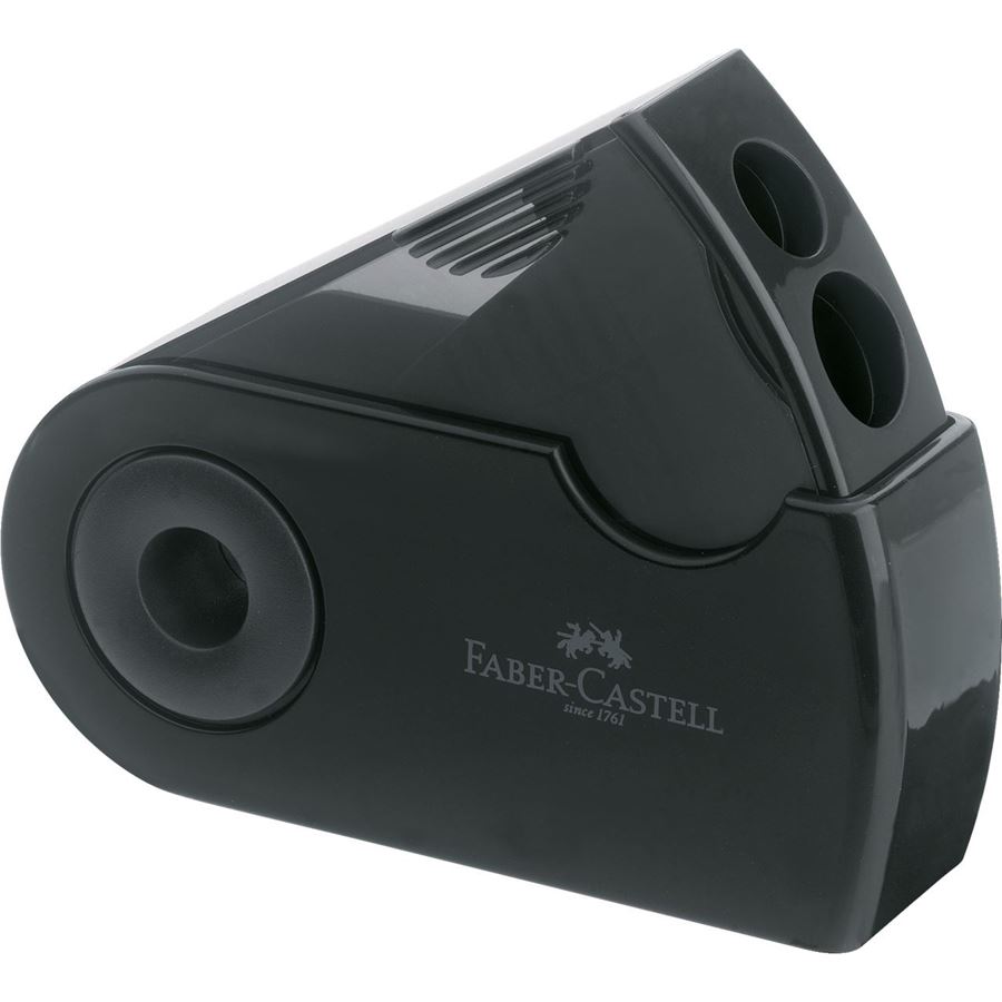 Faber-Castell - Διπλή ξύστρα Sleeve, μαύρη