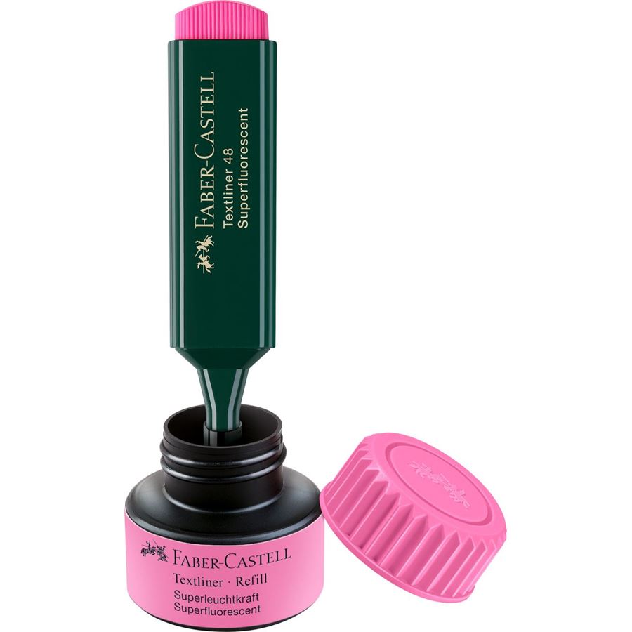 Faber-Castell - Ανταλλακτικό μελάνι αρκαδόρου υπογράμμισης ροζ