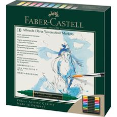 Faber-Castell - Μαρκαδόρος Albrecht Dürer Watercolour Marker, θήκη x10
