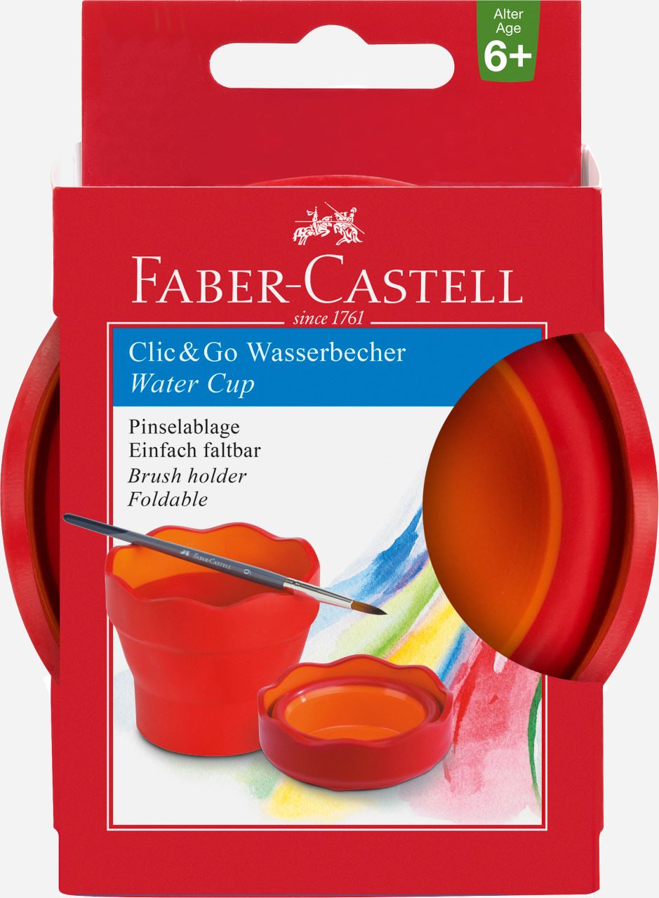 Faber-Castell - Πτυσσόμενο δοχείο ακουαρέλας φούξια