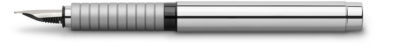 Faber-Castell - Πένα Basic Shiny Chrome M ασημί