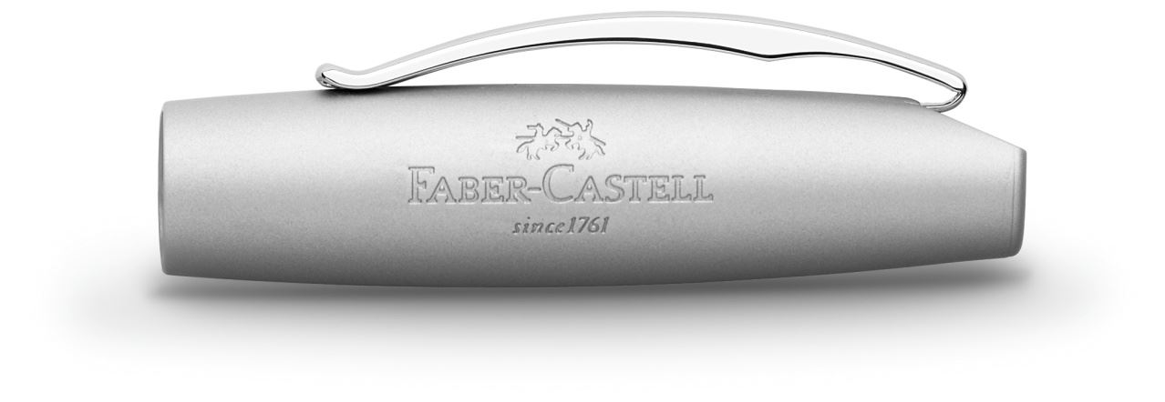 Faber-Castell - Πένα Basic Shiny Chrome M ασημί