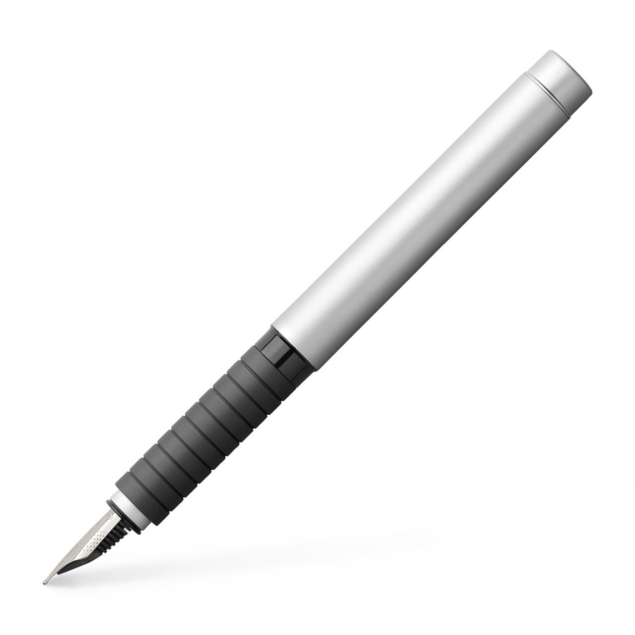 Faber-Castell - Πένα Basic Satin Chrome M ανθρακί