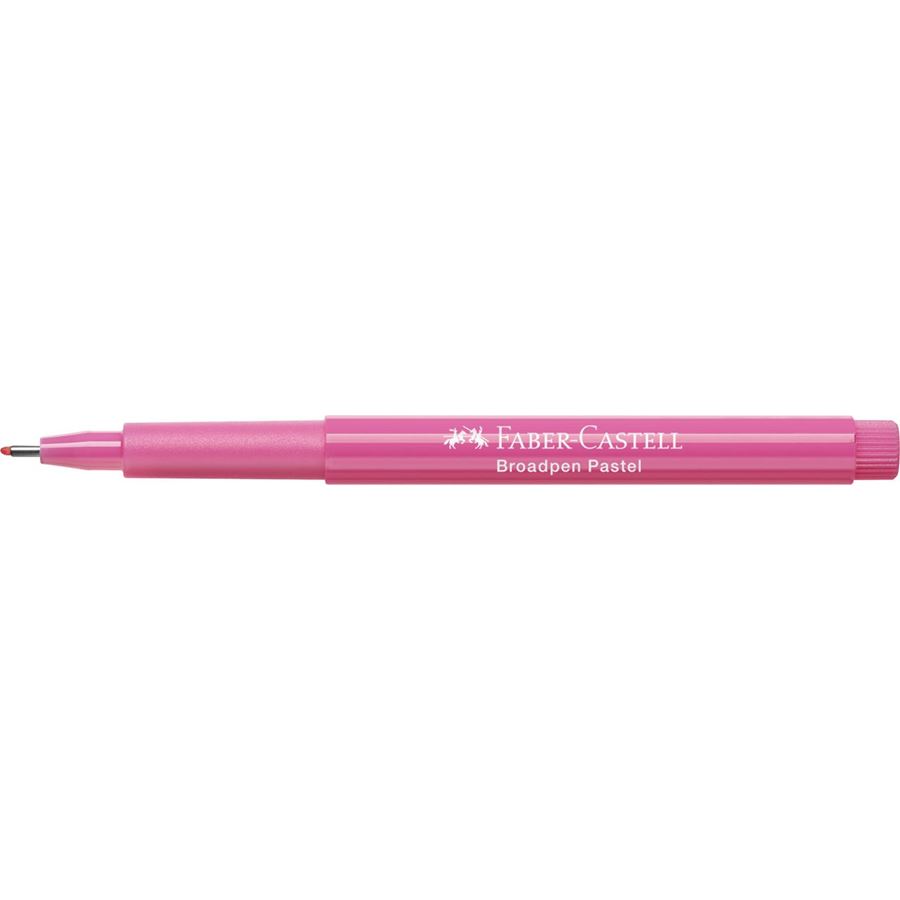 Faber-Castell - Στυλό με μύτη τσόχας Broadpen παστέλ μοβ-ροζ