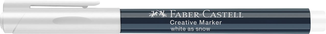 Faber-Castell - Creative Marker, colour white as snow