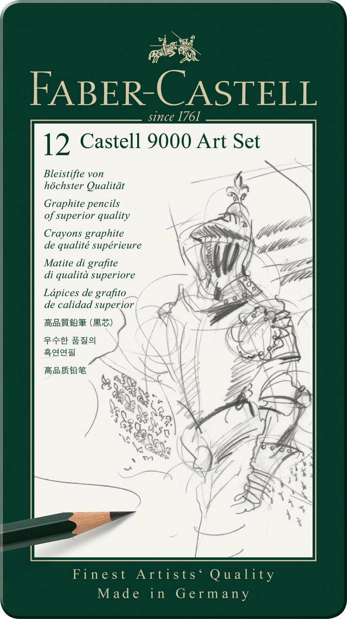 Faber-Castell - Art set μολυβιών CASTELL 9000