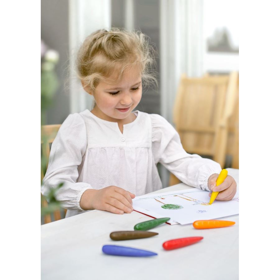 Faber-Castell - Κραγιόν προσχολικής ηλικίας, σετ 4 χρωμάτων για ηλικίες 4+