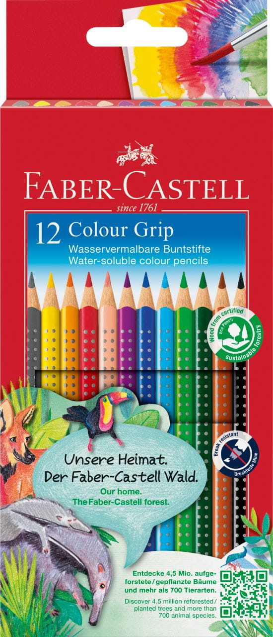 Faber-Castell - Ξυλομπογιές Grip - σετ των 12