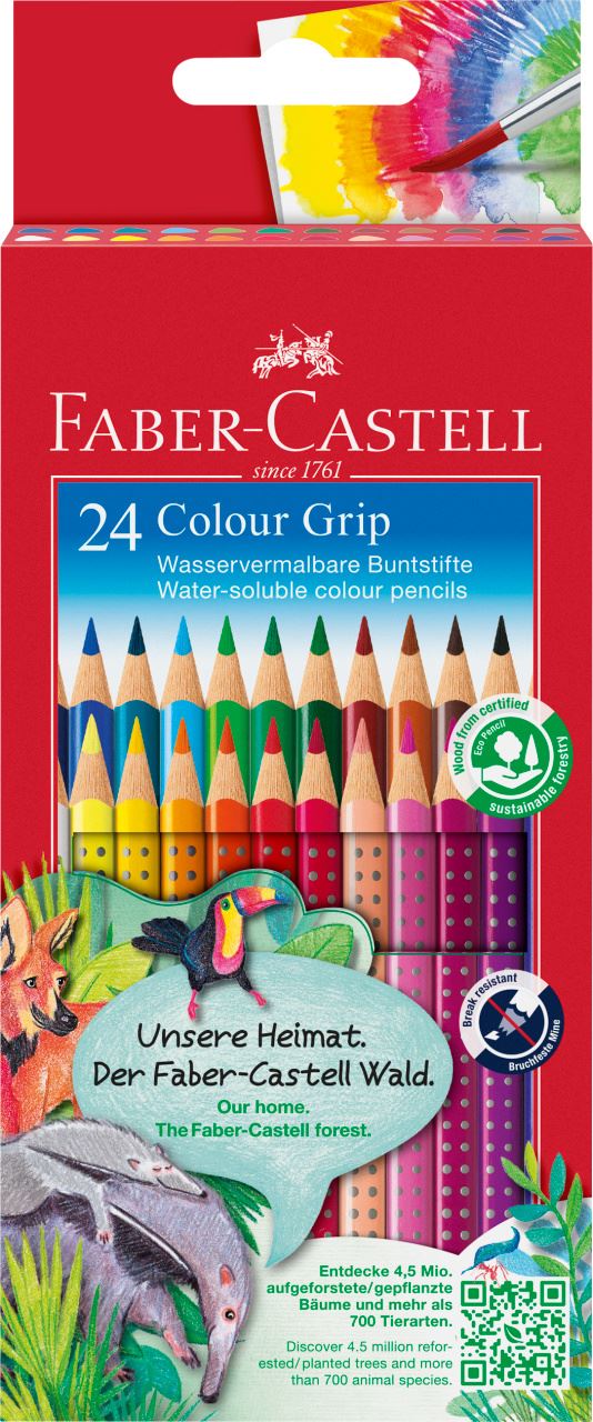 Faber-Castell - Ξυλομπογιές Grip - σετ των 24