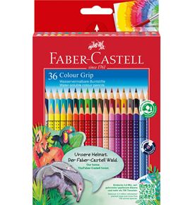 Faber-Castell - Σετ ξυλομπογιές Grip 36 χρωμάτων