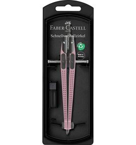 Faber-Castell - Quick-set compass Grip rose shadows