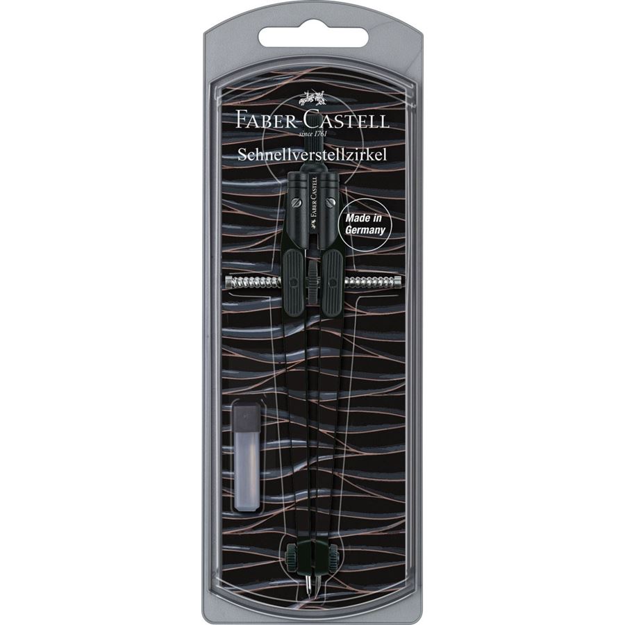Faber-Castell - Boys 2021 Schnellverstellzirkel, 2 Motive