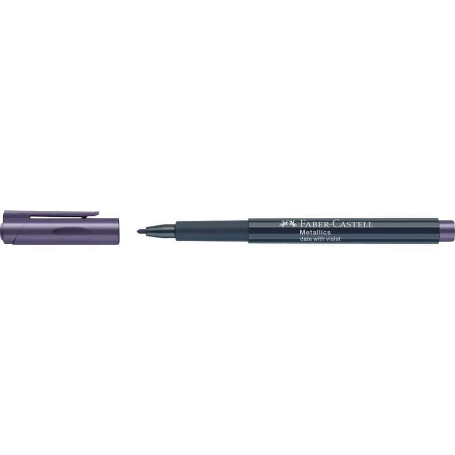 Faber-Castell - Metallics marker, colour date with violet