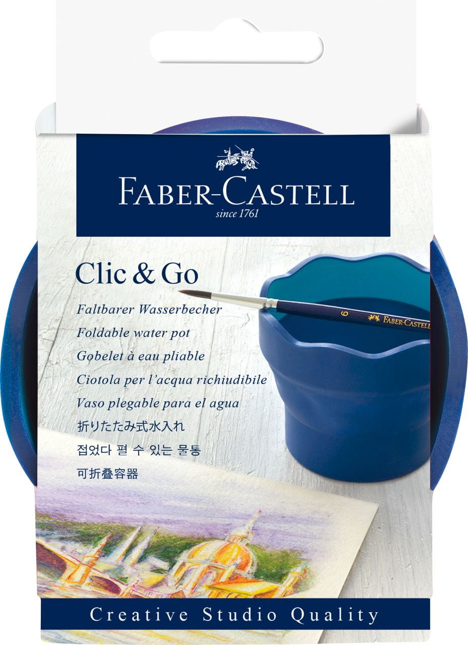 Faber-Castell - Κύπελο ακουαρέλας Clic&Go μπλε