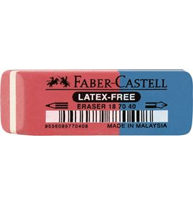 Faber-Castell - Γόμα κόκκινο/μπλε Rubber 7070-40