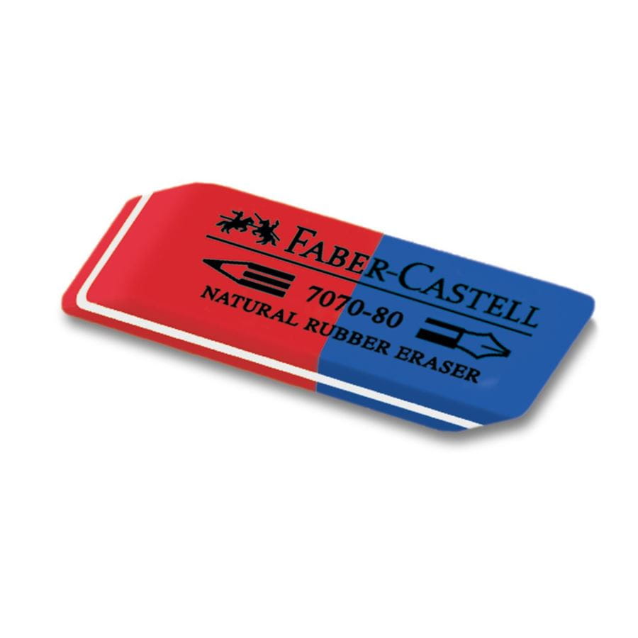 Faber-Castell - Γόμα κόκκινο/μπλε Rubber μικρή 7070-80