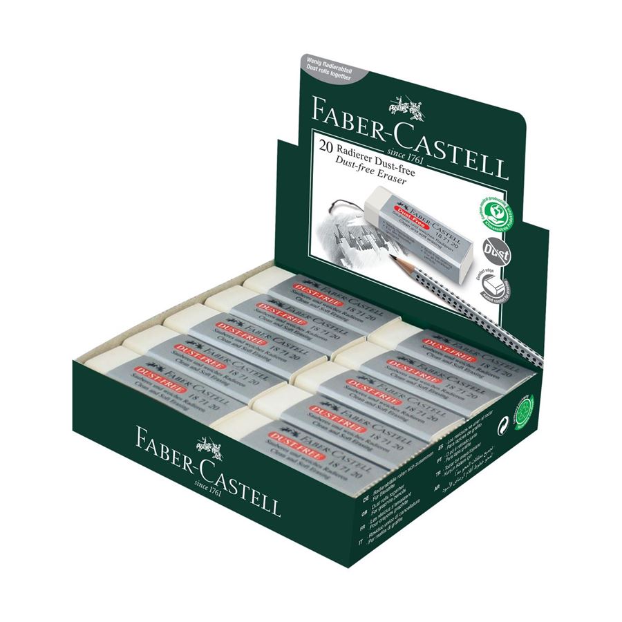 Faber-Castell - Γόμα που δεν αφήνει ψήγματα (Dust Free) λευκή