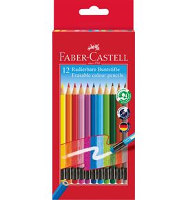 Faber-Castell - Ξυλομπογιές που σβήνουν "Erasable" - σετ των 12