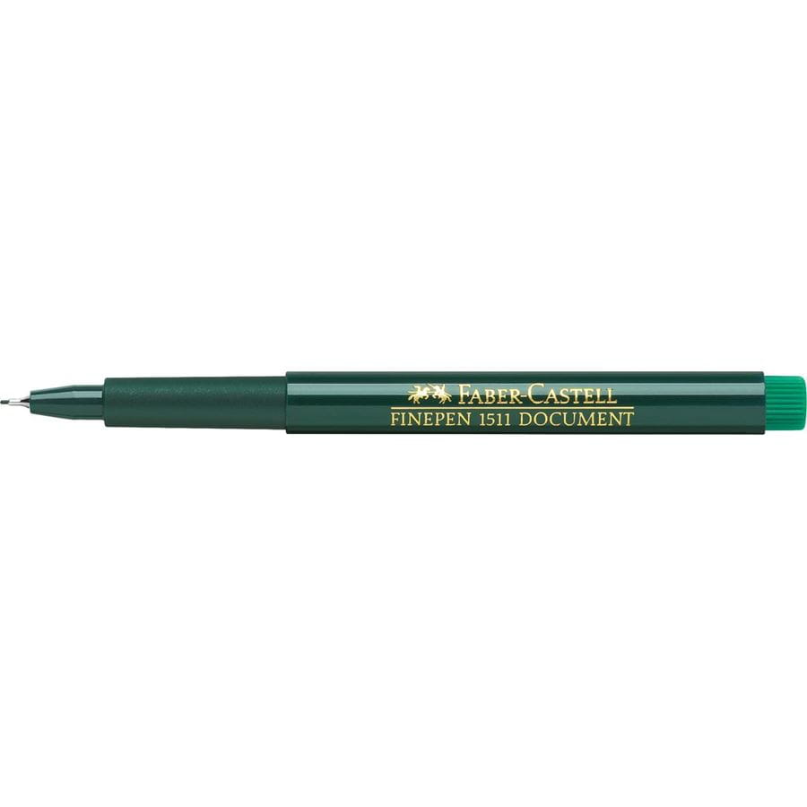 Faber-Castell - Στυλό Fibre Tip Finepen 1511 πράσινο