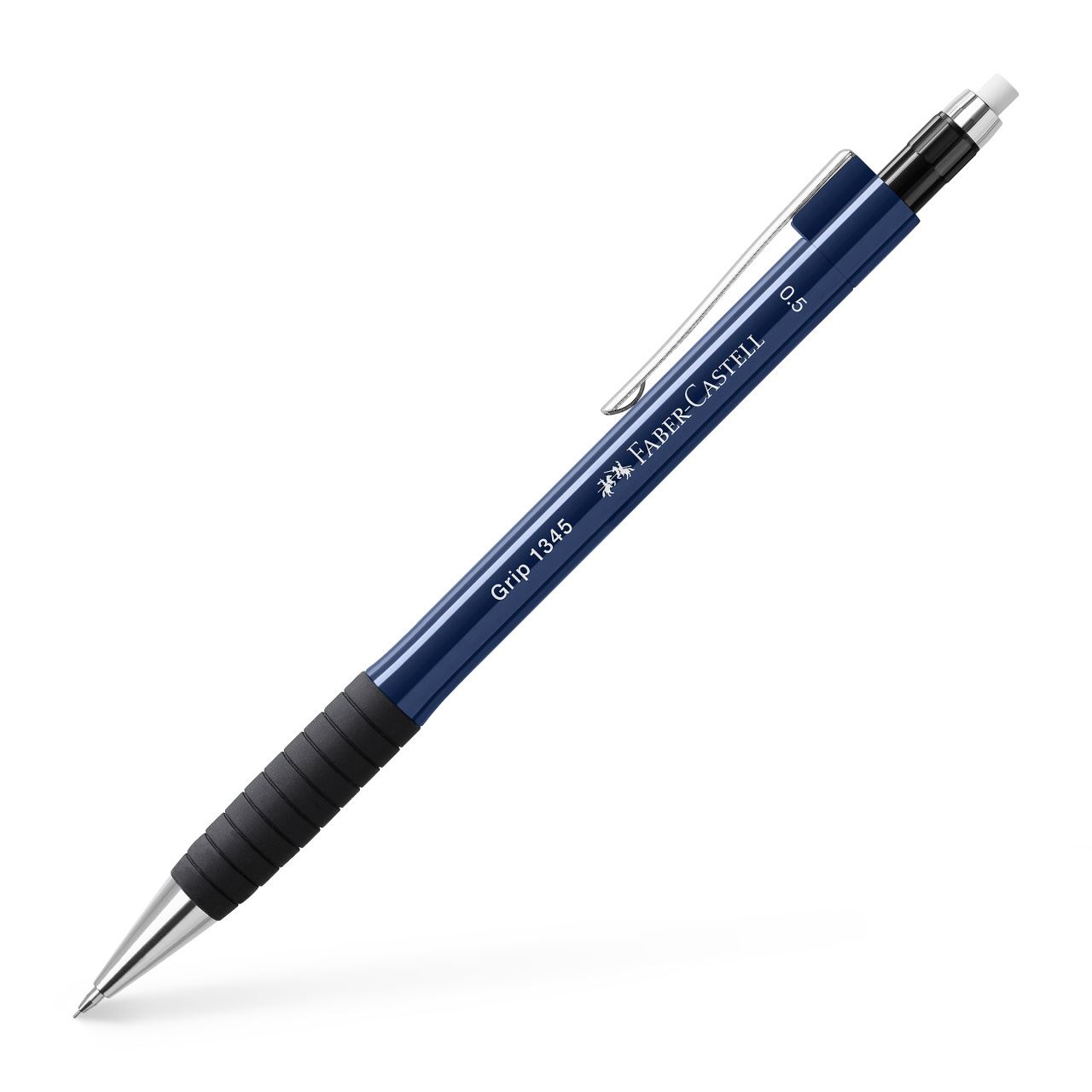 Faber-Castell - Μηχανικό μολύβι Grip 1345 0,5mm, μεταλλικό μπλε