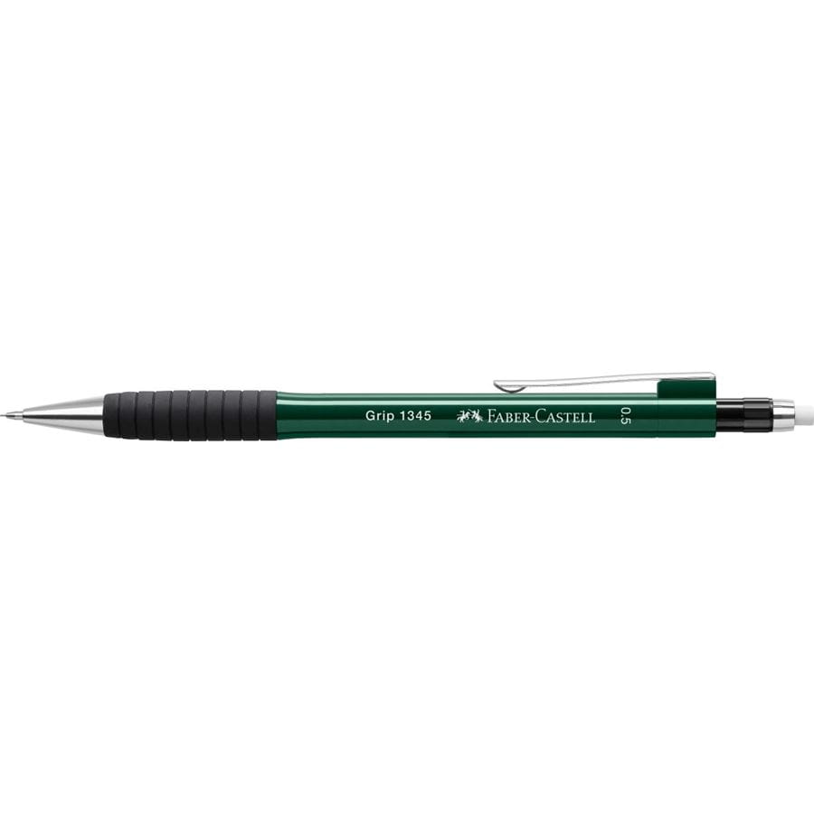 Faber-Castell - Μηχανικό μολύβι Grip 1345 0,5mm, μεταλλικό πράσινο