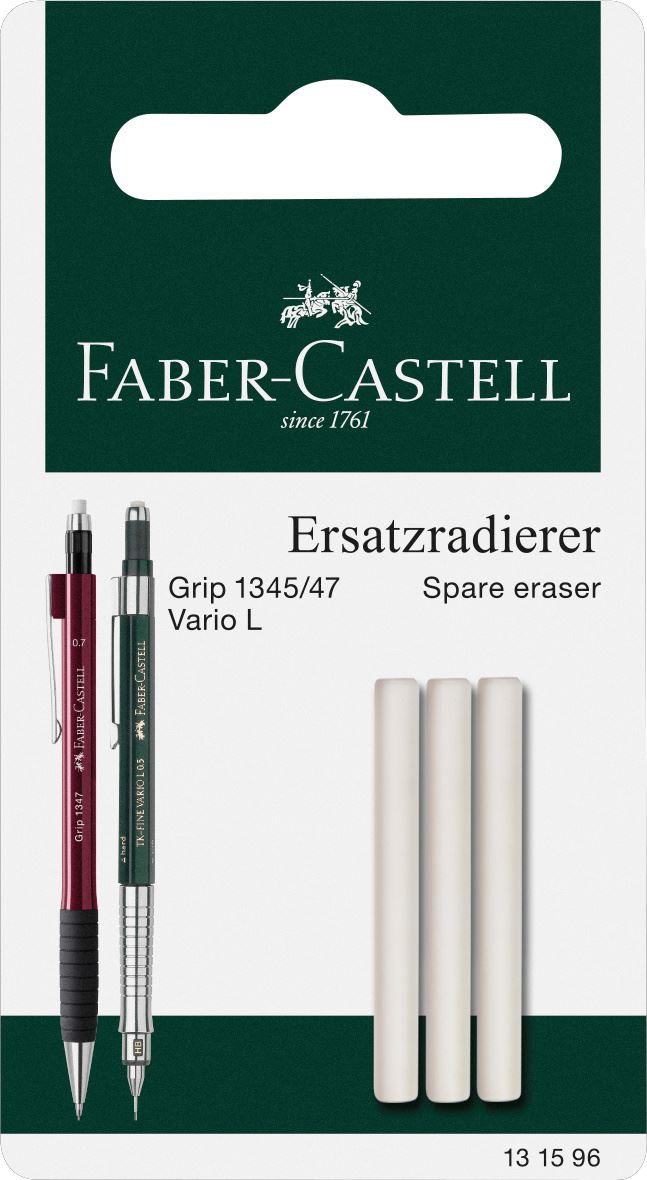 Faber-Castell - Σετ με 3 ανταλλακτικές γόμες για το Vario