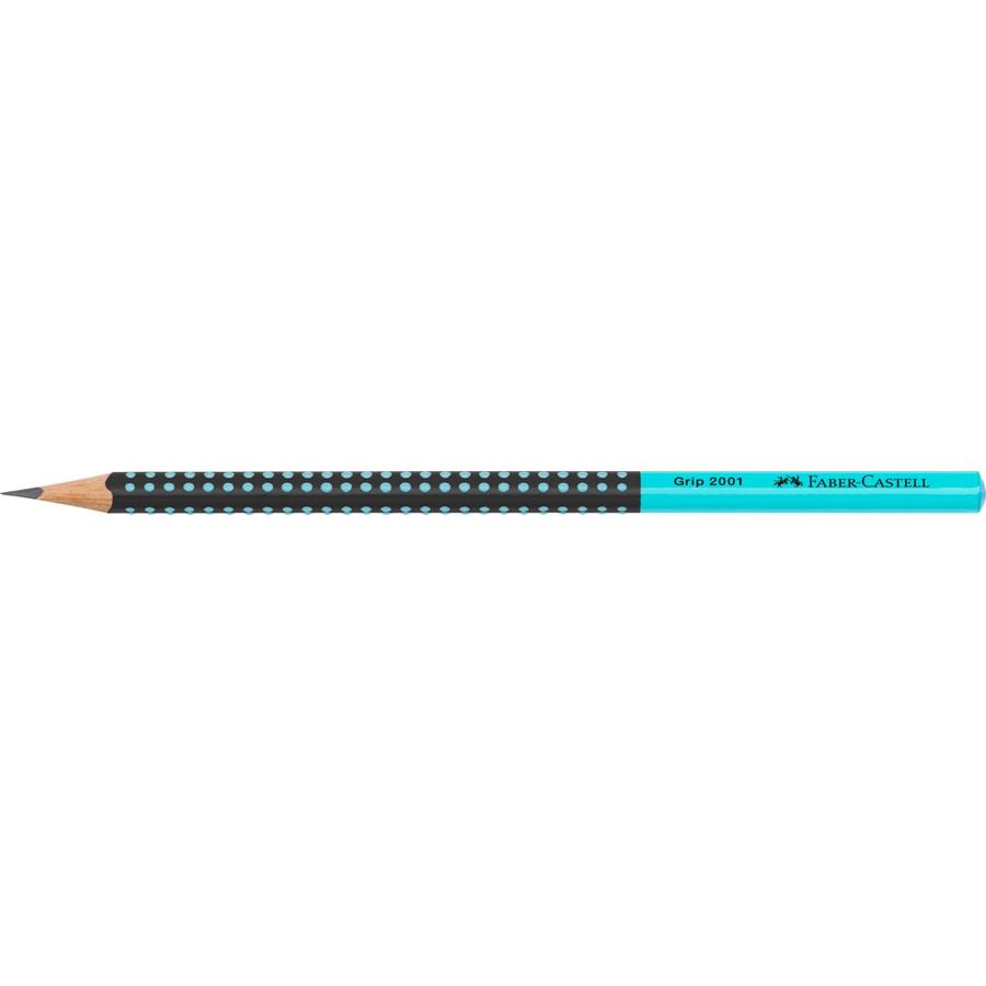 Faber-Castell - Graphite pencil Grip 2001 Two Tone black/turqouise