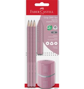 Faber-Castell - Grip 2001 set rose shadows blister card