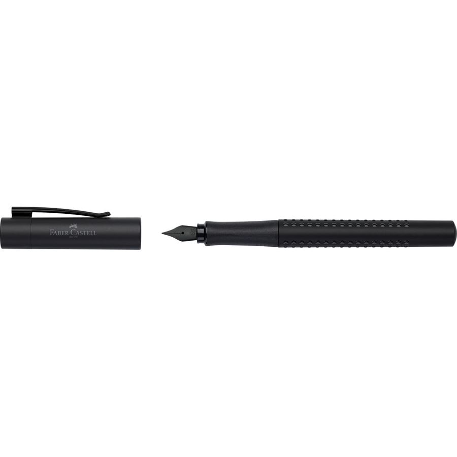 Faber-Castell - Πένα Grip Edition, πλάτος μύτης Β, όλο μαύρο