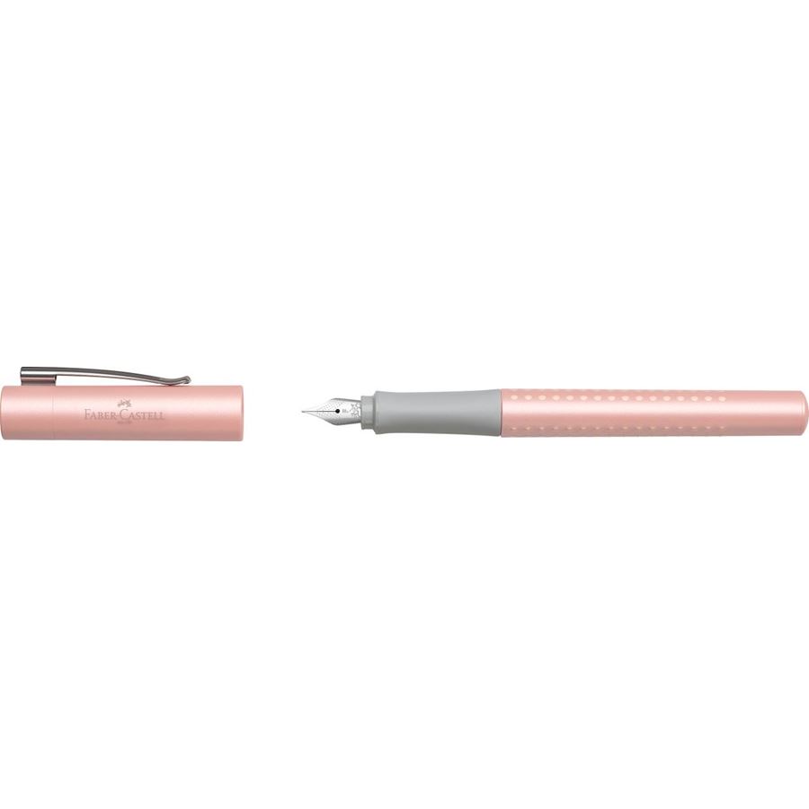 Faber-Castell - Πένα Grip Pearl Edition F ροζ