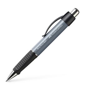Faber-Castell - Grip Plus Ball ballpoint pen, refill M blue, stone grey