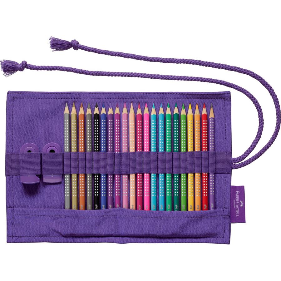 Faber-Castell - Sparkle colour pencil pencil roll, 20 colours