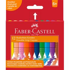 Faber-Castell - Σετ 12 πλαστικά κραγιόν ζωγραφικής GRIP