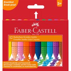 Faber-Castell - Σετ 12 πλαστικά κραγιόν ζωγραφικής jumbo GRIP