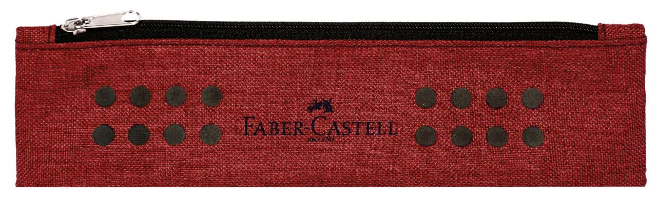 Faber-Castell - Κασετίνα μικρή Grip marsala-red