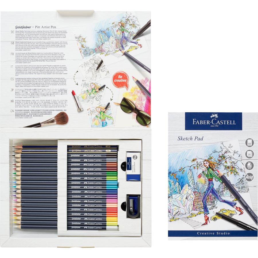 Faber-Castell - Χρωματιστό μολύβι Goldfaber, σετ δώρου, 21 τεμάχια