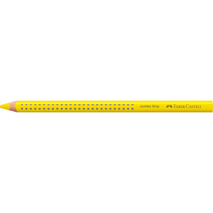 Faber-Castell - Ξυλομπογιά Grip σε jumbo μέγεθος, χρώμα κίτρινο