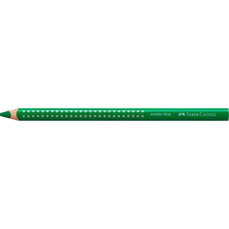 Faber-Castell - Ξυλομπογιά Grip σε jumbo μέγεθος, χρώμα πράσινο σμαραγδί