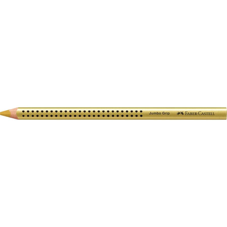 Faber-Castell - Ξυλομπογιά Grip σε jumbo μέγεθος, χρώμα χρυσό