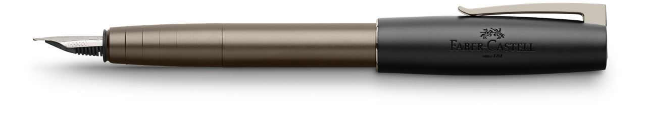 Faber-Castell - Loom Gunmetal fountain pen, F, anthracite shiny